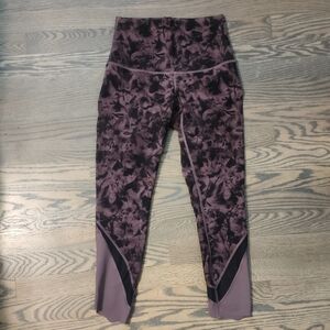 Lululemon Athletica Floral Patterned Leggings